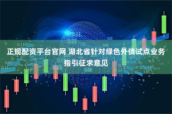 正规配资平台官网 湖北省针对绿色外债试点业务指引征求意见