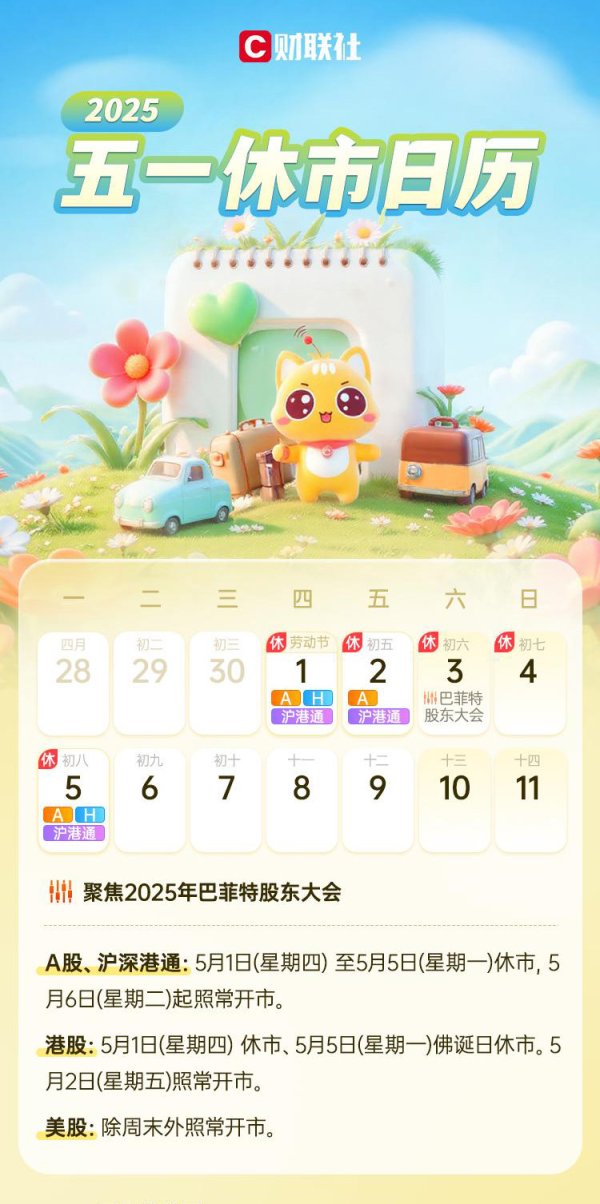 股市配资官方网站首页 五一休市日历来了 A股连休5天（附逆回购操作指南）